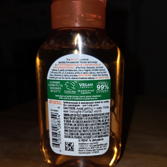 🍀 Garnier Micellar Gentle Peeling Water Sample Size NEW - Picture 3 of 3